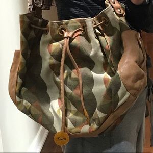 💘🖤💘 HAYDEN HARNETT LEATHER VINTAGE HOBO BUCKET HANDBAG BAG